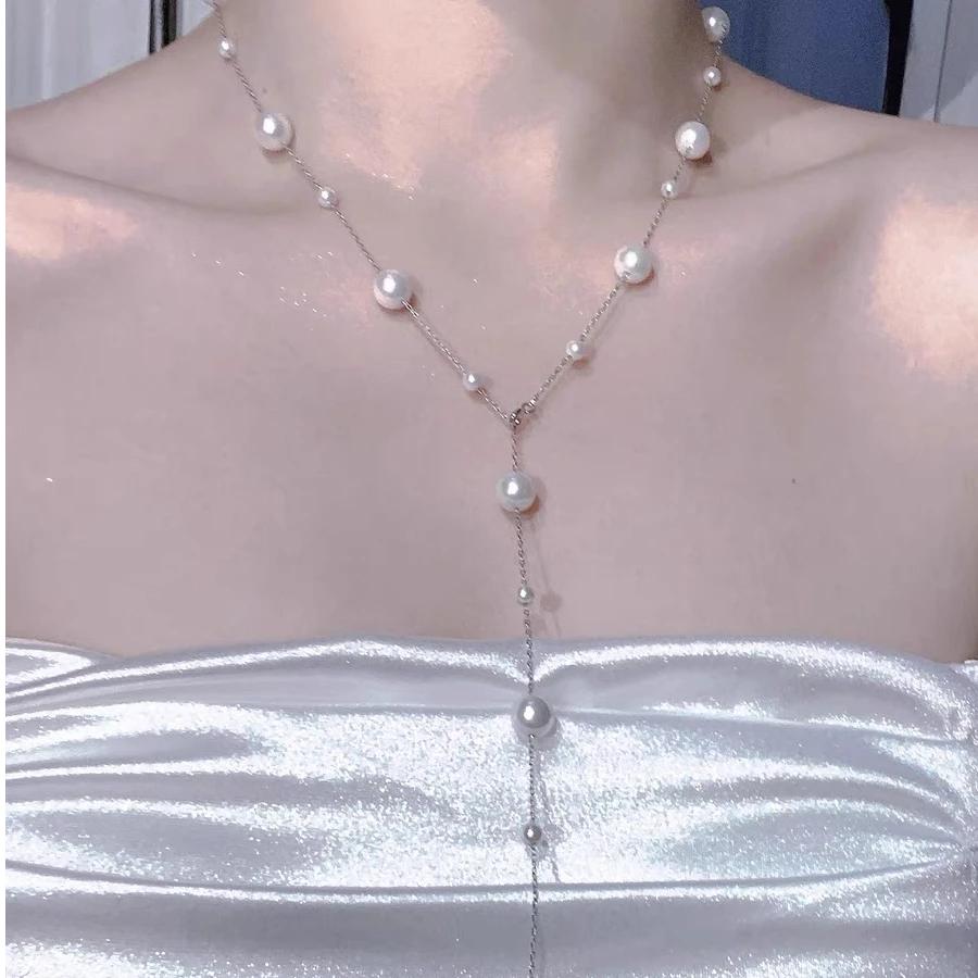 钛钢仿珍珠项链 【青霍价最后三天】03-8满天星小众