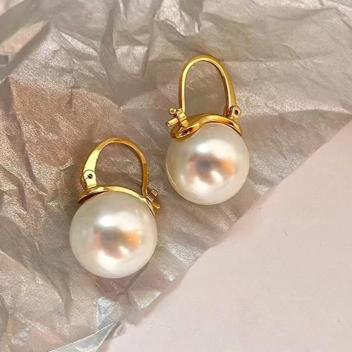 铜合金仿珍珠耳饰 01-49董卿耳钉