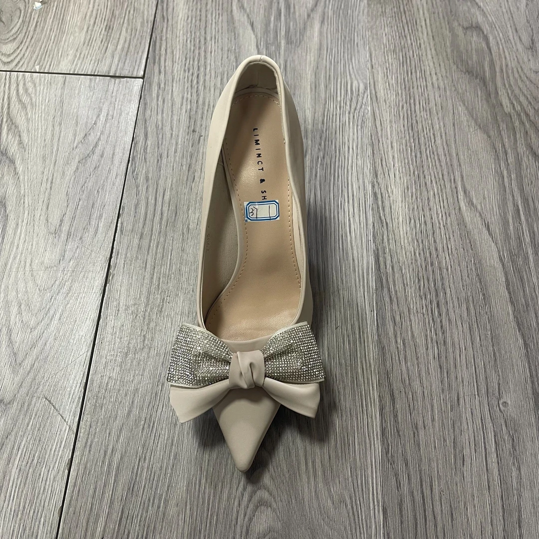 【123】法式高级感单鞋女浅口细跟尖头气质高跟鞋孤品14号