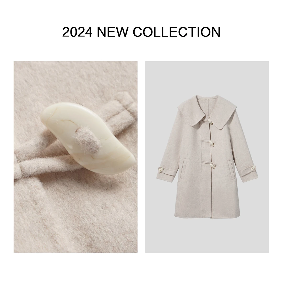 【静秋专属】S1356003B 秋季女装时尚毛呢大衣