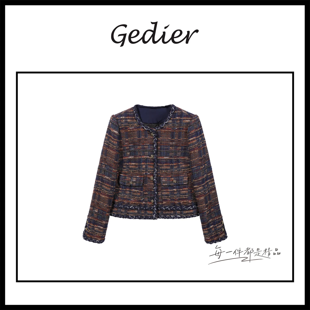 【歌蒂尔Gedier】 女士小香风百搭外套 WGF50079Y