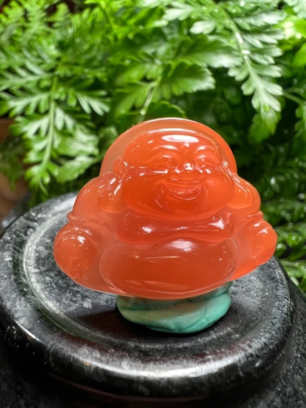 保山天然原矿南红玛瑙佛公