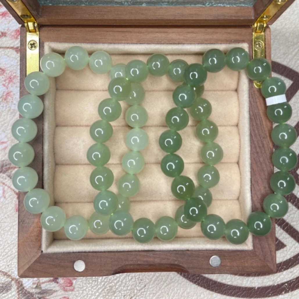 10mm高品质天然和田玉手链*多样发一时尚百搭