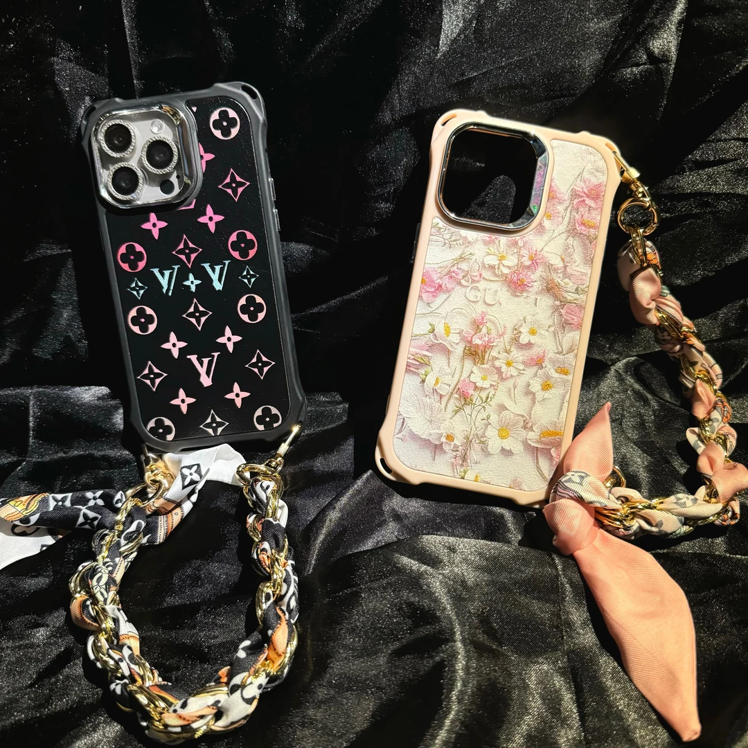 老花潮牌手机壳斜跨iphone15promax全包适用苹果14promax软壳