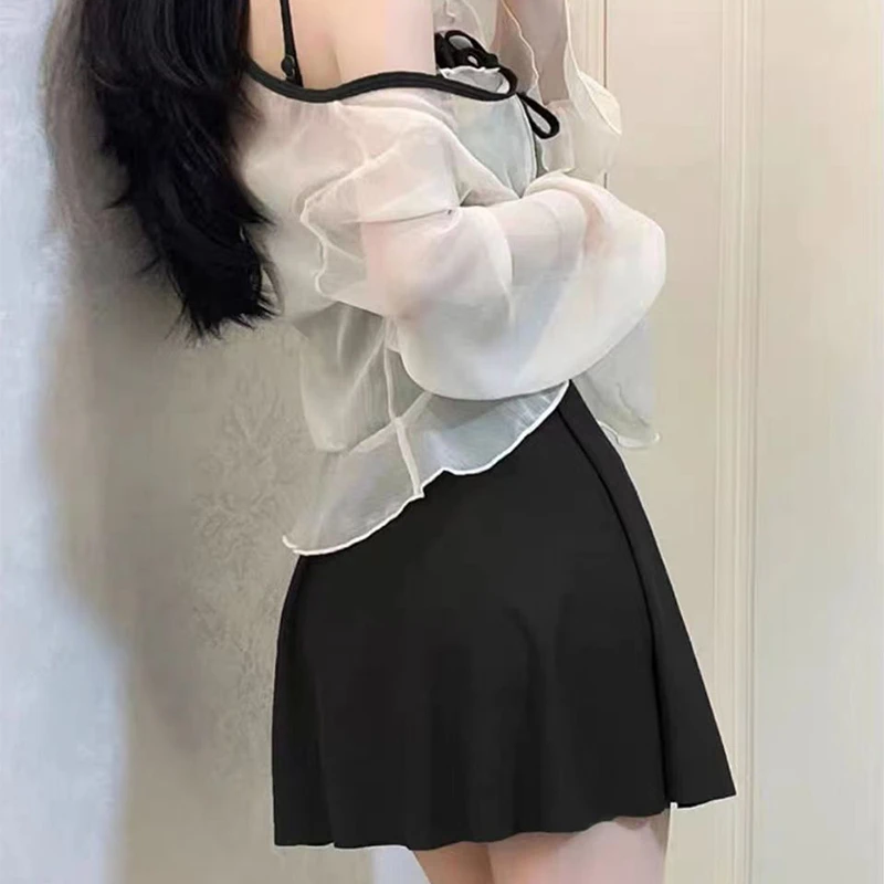 游泳衣女款夏新款纯欲时尚夏季宽松网红气质外搭洋气韩版春夏冲浪