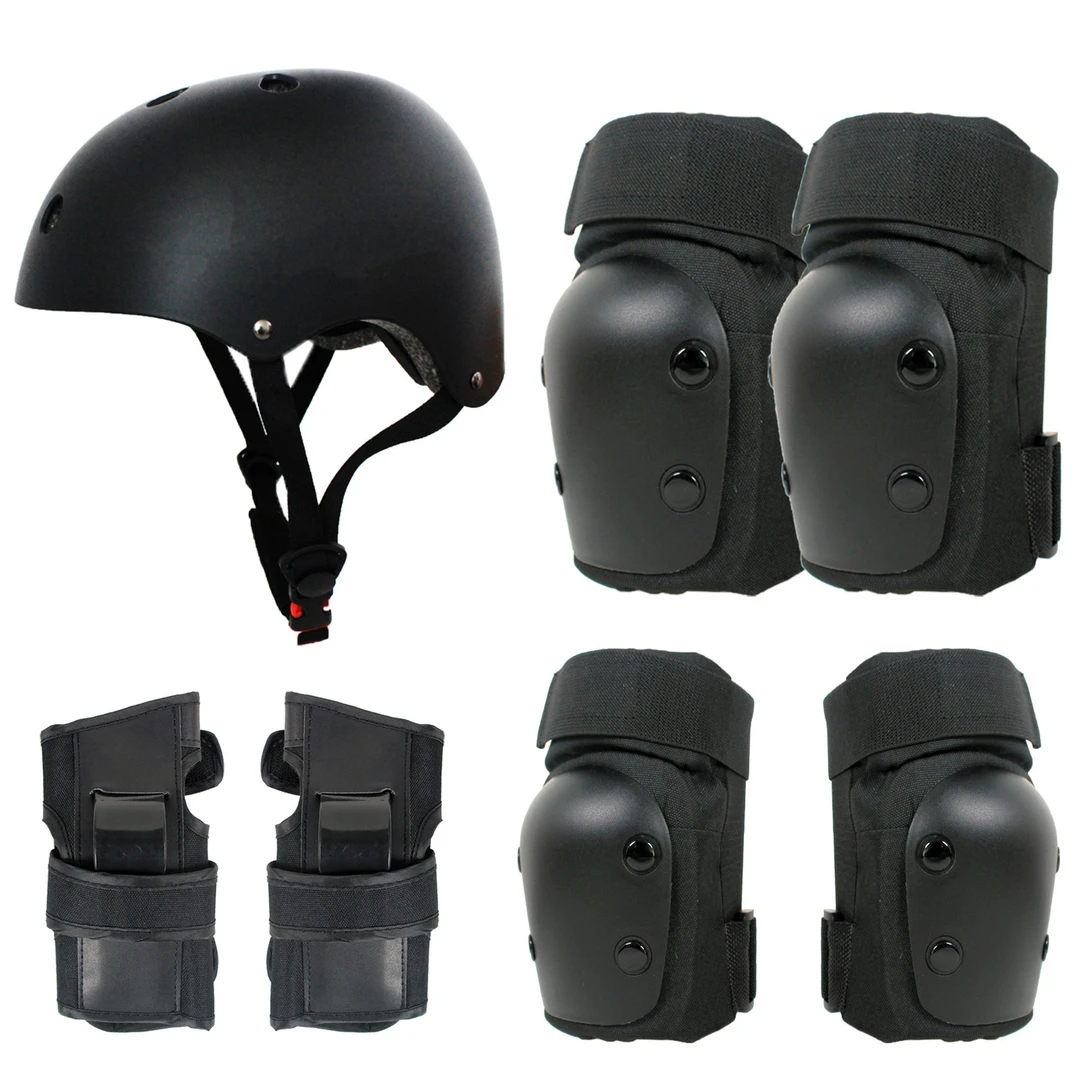滑板护具头盔套装专业防摔护膝全套轮滑溜冰雪装备成人儿童平衡车