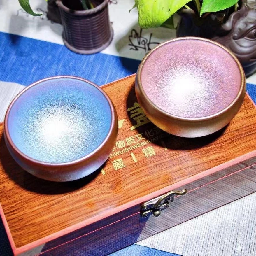 极光流光溢彩对盏建盏主人杯