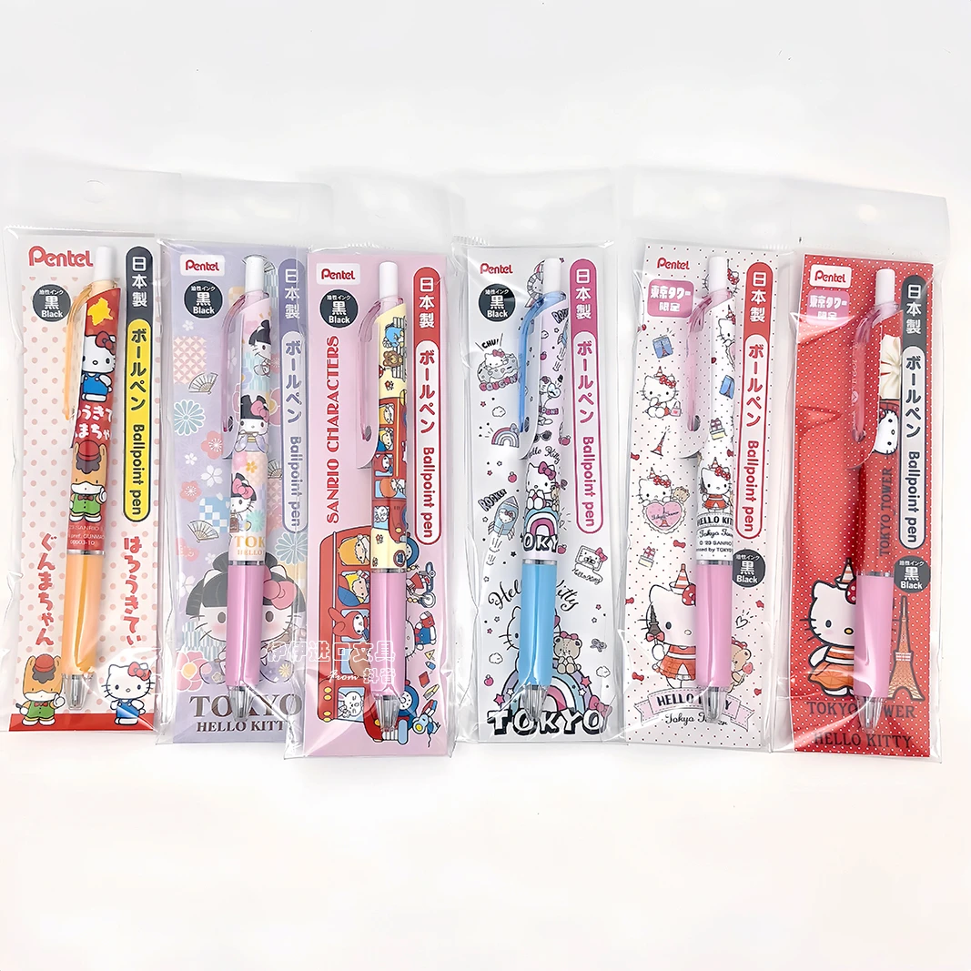 日本派通地域限定Hello Kitty 三丽鸥限定中油笔便签东京大阪群马