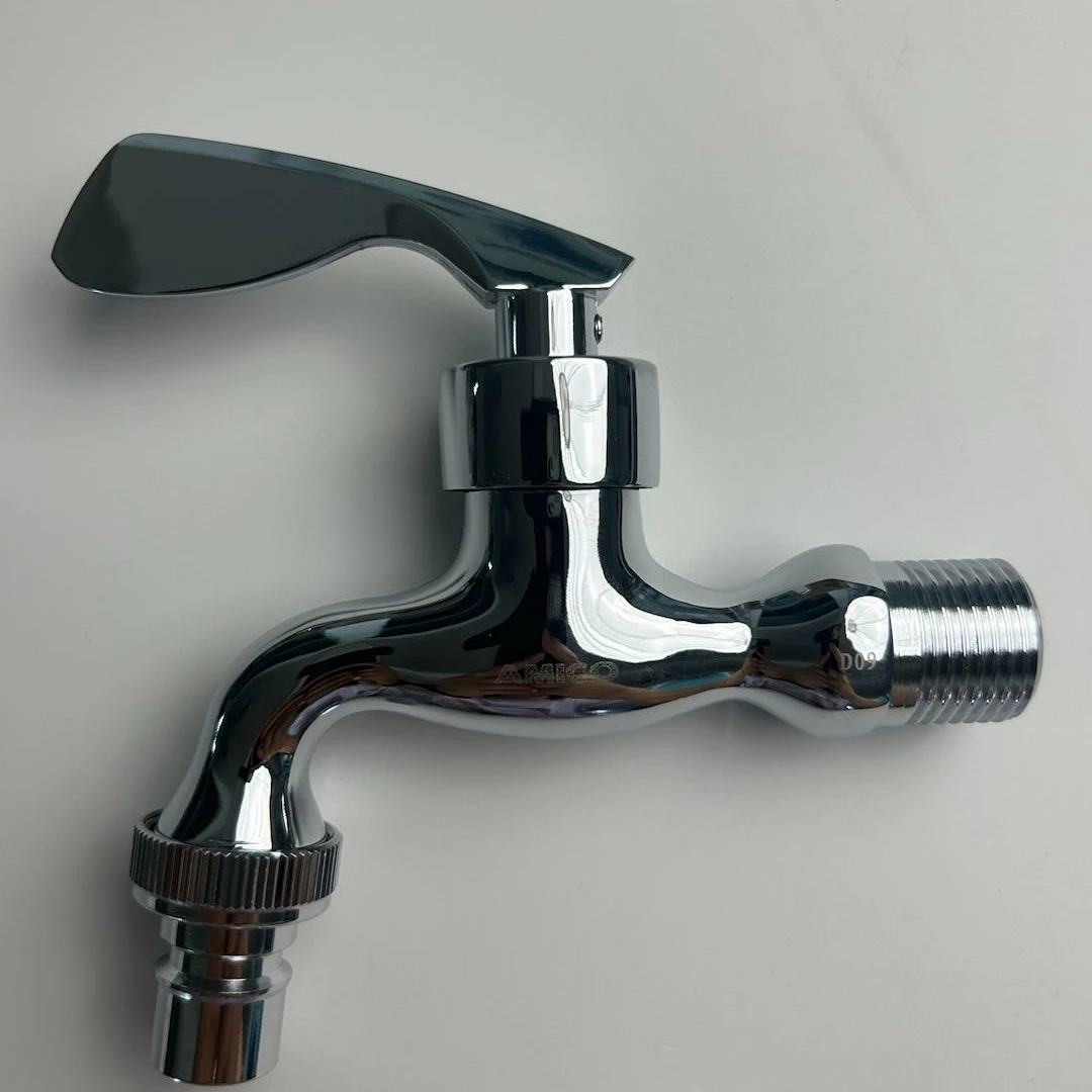 洗衣机水龙头家用快开全铜单冷水嘴镀铬入墙式水龙头