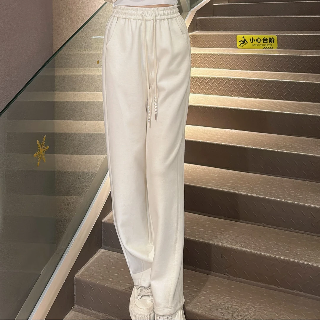 《晶晶定制》时尚秋冬中国风中式休闲直筒百搭加厚裤子2685