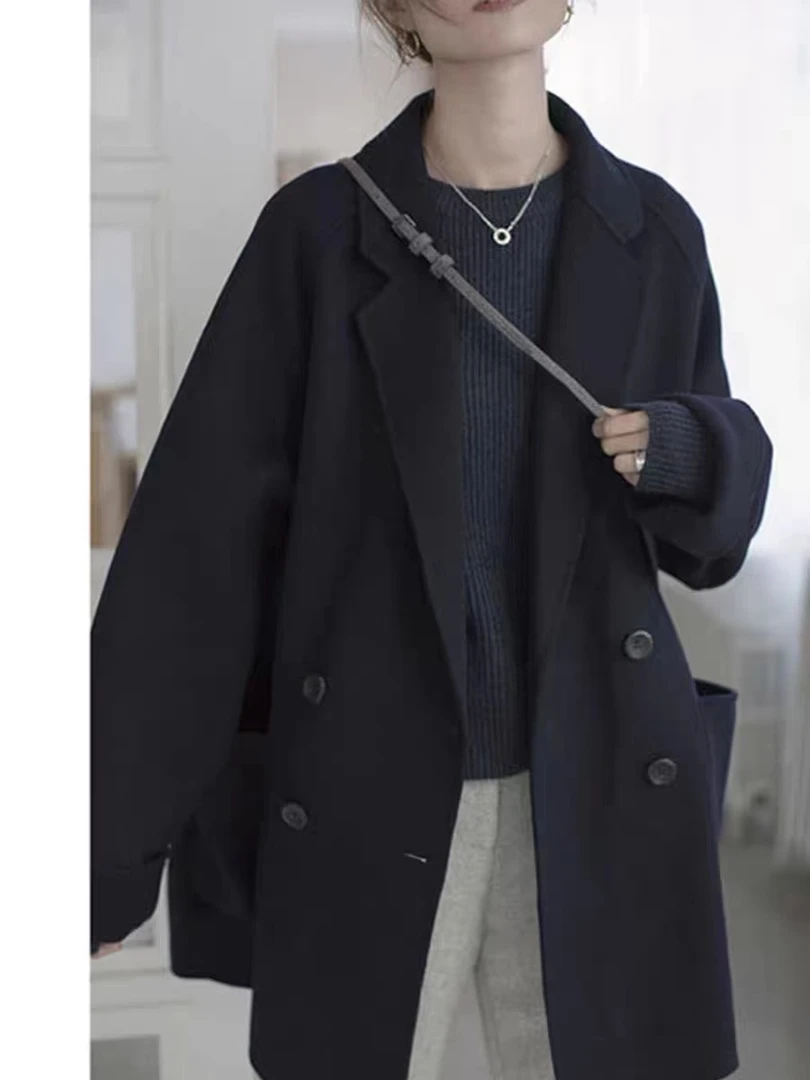 【代莹优选】02中长款西装双面大衣