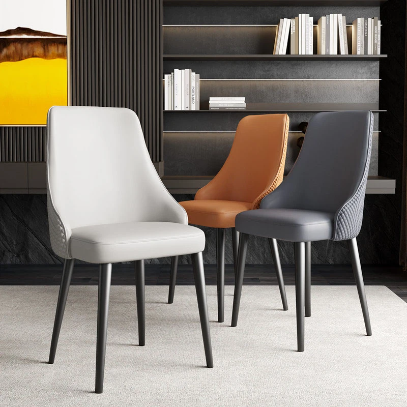 意式极简餐椅现代简约书桌化妆椅子软包餐厅餐桌椅子休闲家用618