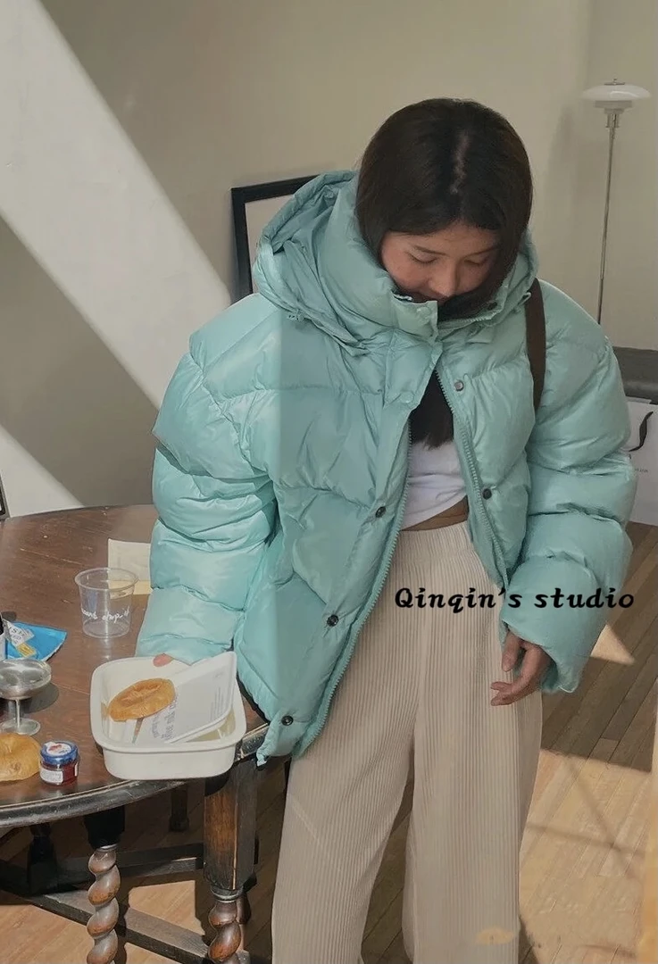 韩版宽松白鸭绒羽绒服2024新款可拆卸帽ins高级感百搭时尚休闲