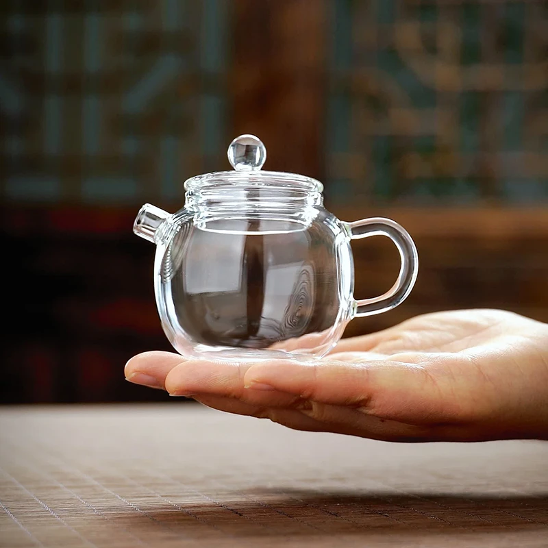 玻璃泡茶迷你小茶壶一人用小型功夫茶茶具150ML绿茶过滤泡茶壶