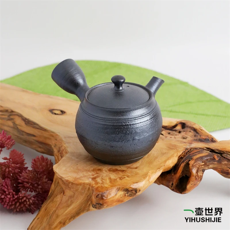 常滑烧急须 一房-17 南蛮肌烧 140ml 纯手工日式侧把陶茶壶现货
