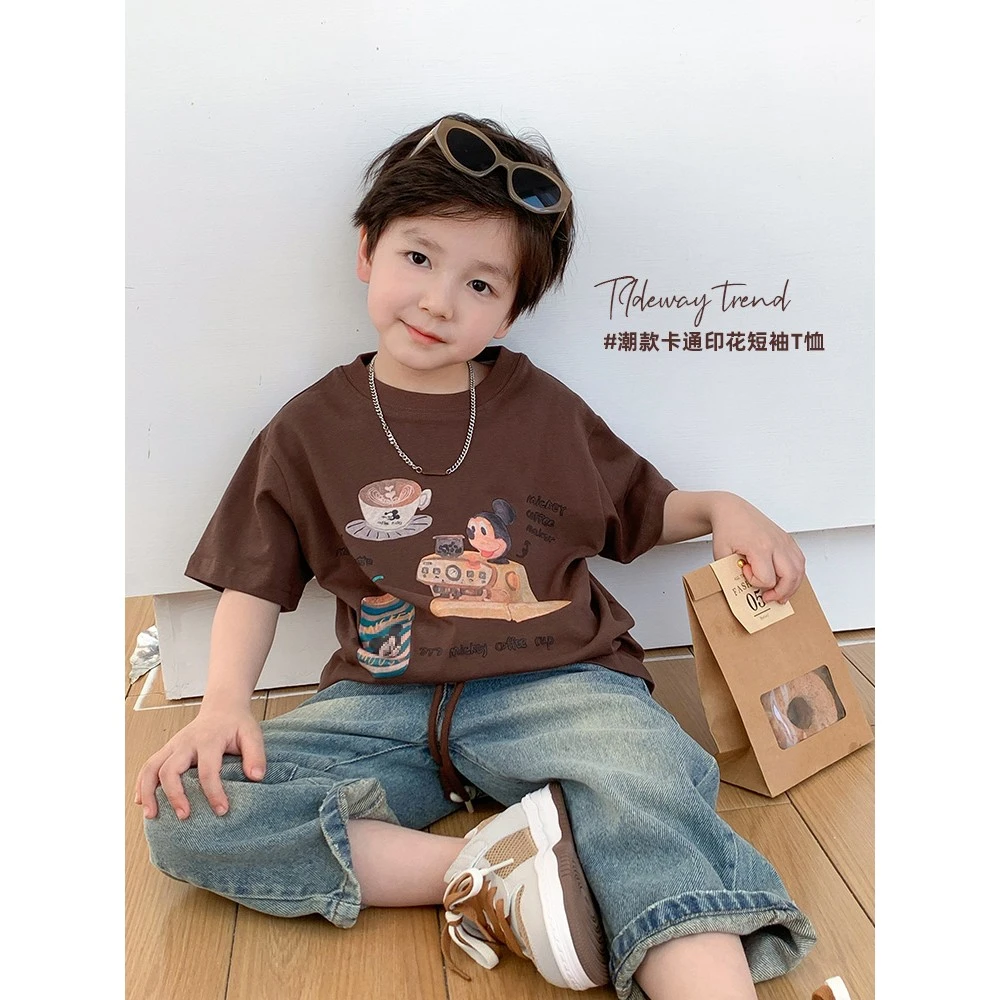 潮款卡通印花短袖T恤 37309