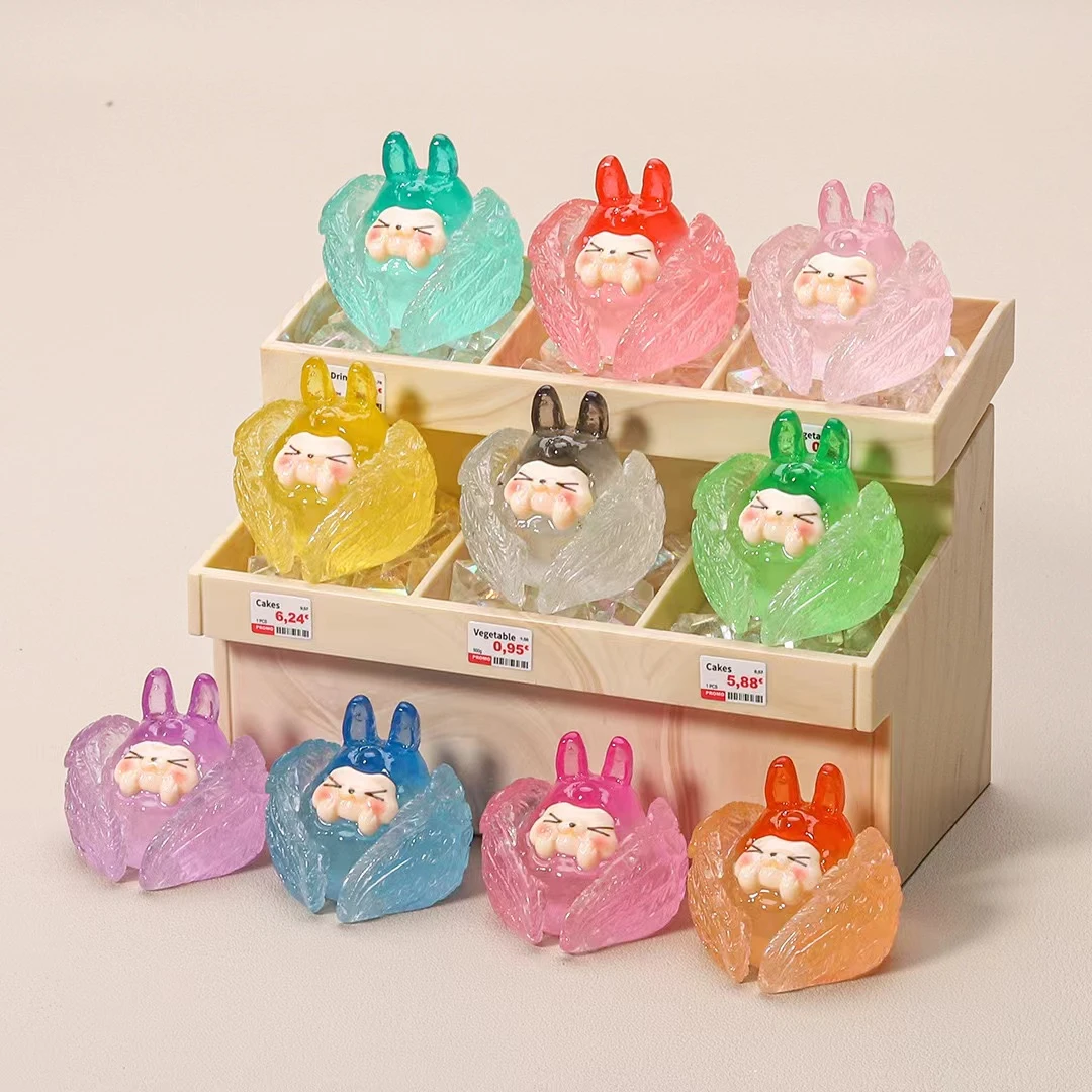 【直播拆拆】透色夜光天使kk diy饰品配件车载钥匙扣挂件配饰