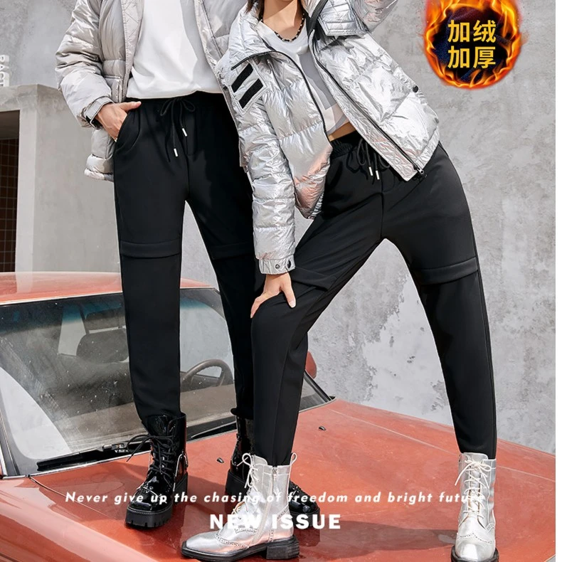 2023秋冬新款男女同款大码火山炎山地聚温裤加厚暖裤冬季女士加绒
