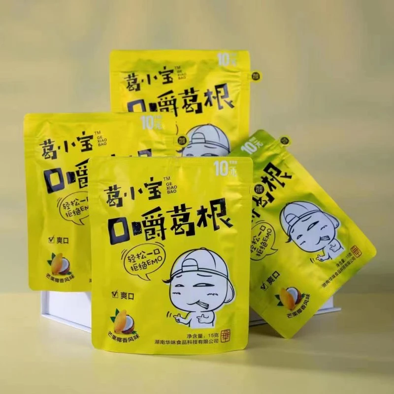 葛小宝口嚼葛根手切葛根15克*3包芒果椰香味口嚼根休闲食品