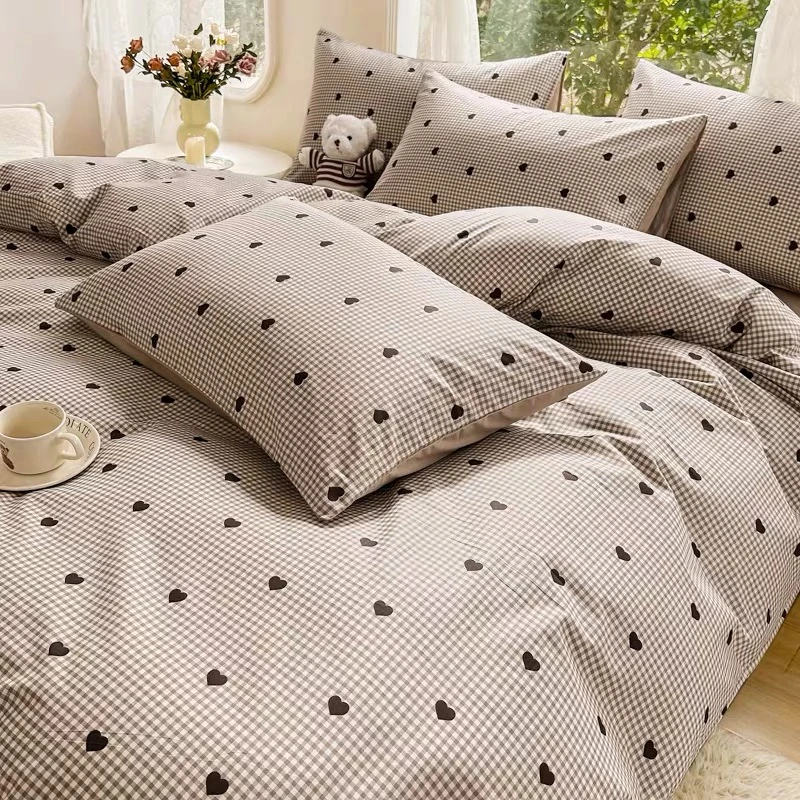 X 咖色心动 枕套床单被罩 温馨细腻精心呵护柔软亲肤四季可用