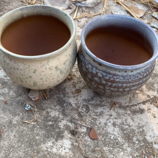 紫砂花盆口20。高18。