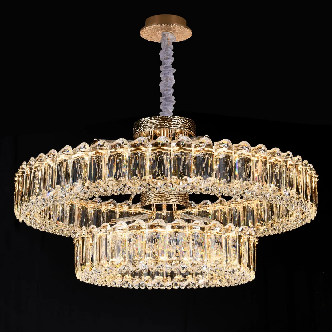 [一帆风顺]轻奢大气 高级质感 水晶吊灯客厅餐厅别墅灯