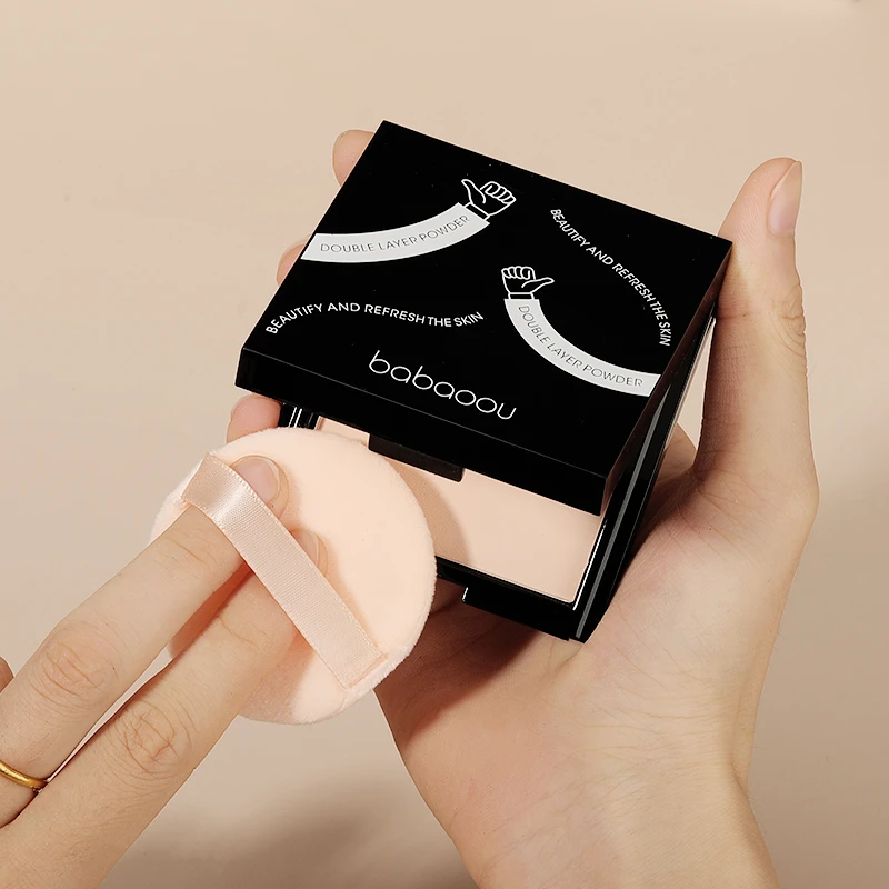 芭宝欧丝柔轻透定妆粉饼 防汗不脱妆不卡粉防水油皮补妆学生