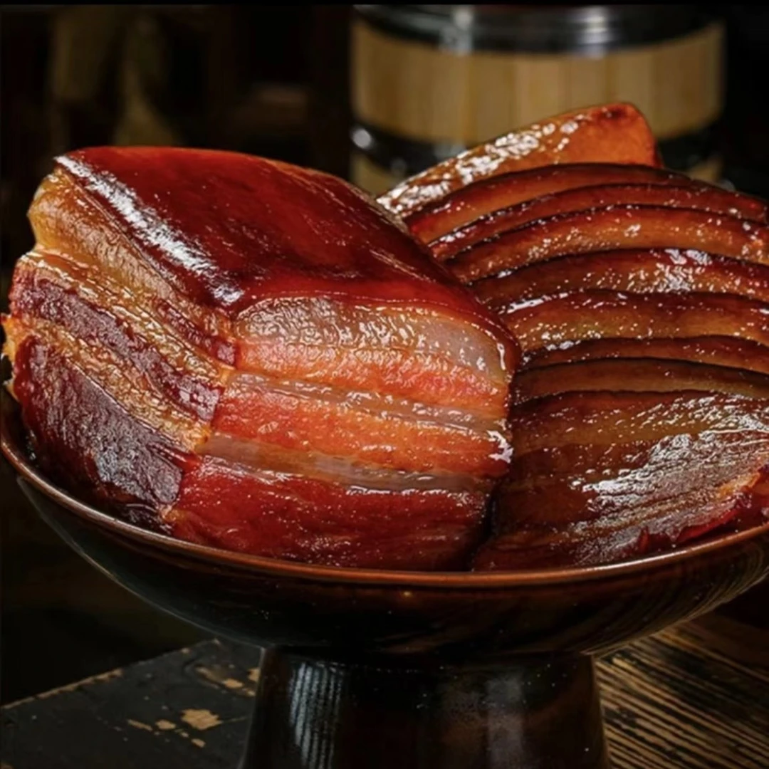 重庆巫溪农家柏树枝烟熏腊肉（现场称重，一物一拍）1--5kg