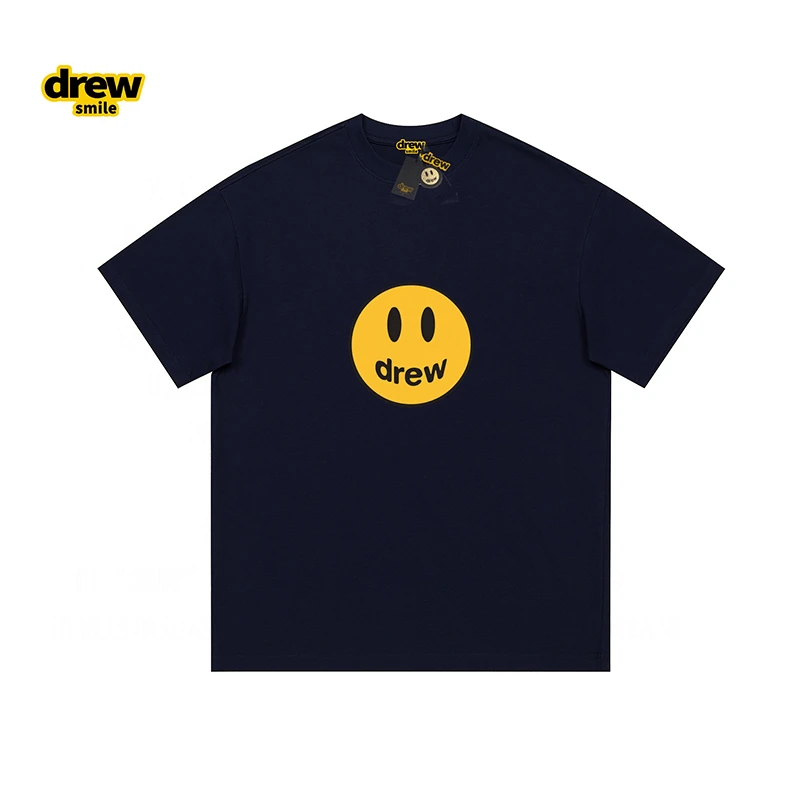 笑脸短袖经典百搭潮牌半袖运动户外休闲情侣夏季透气印花圆领