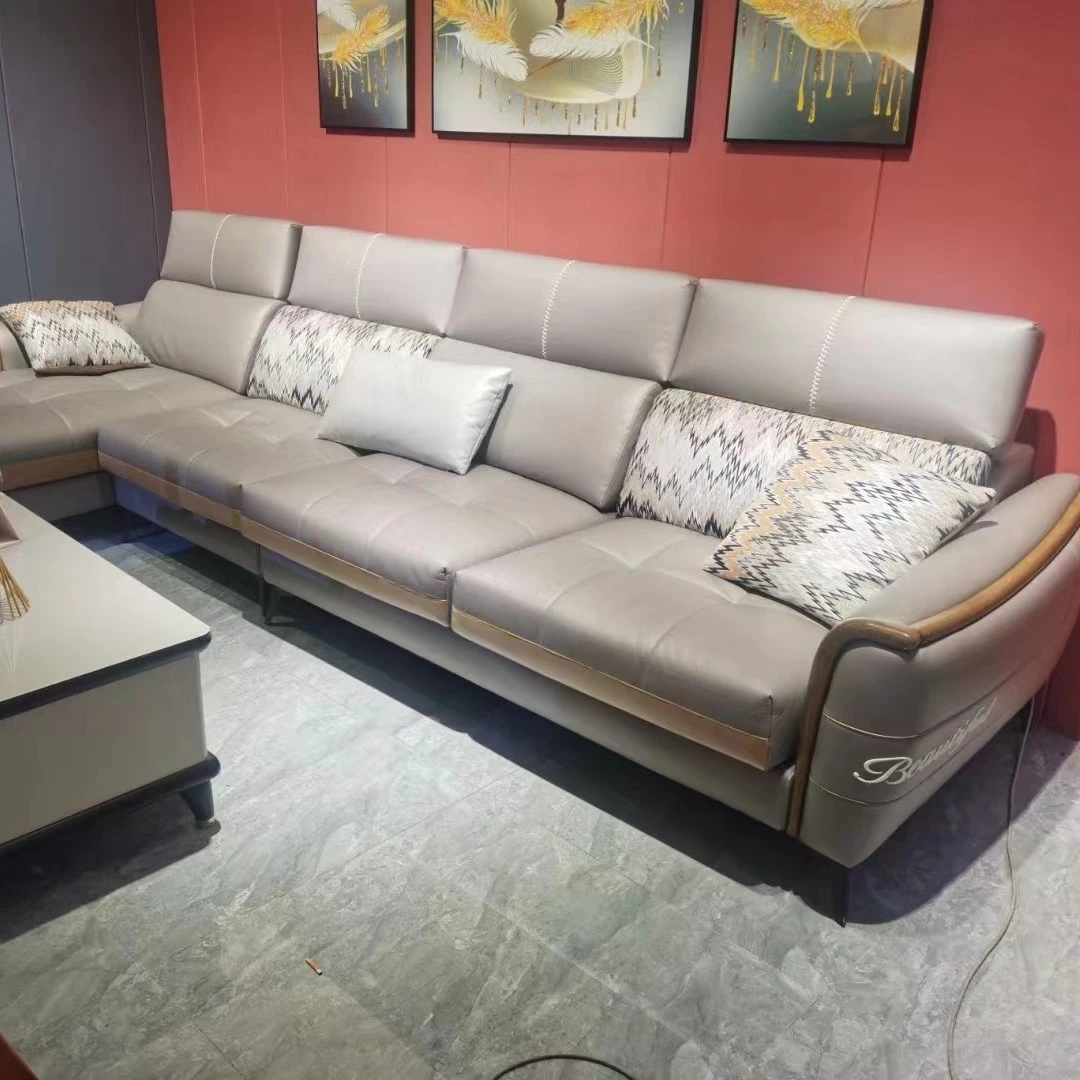 新疆包邮意式极简豆腐块沙发网红科技布艺组合L形贵妃沙发