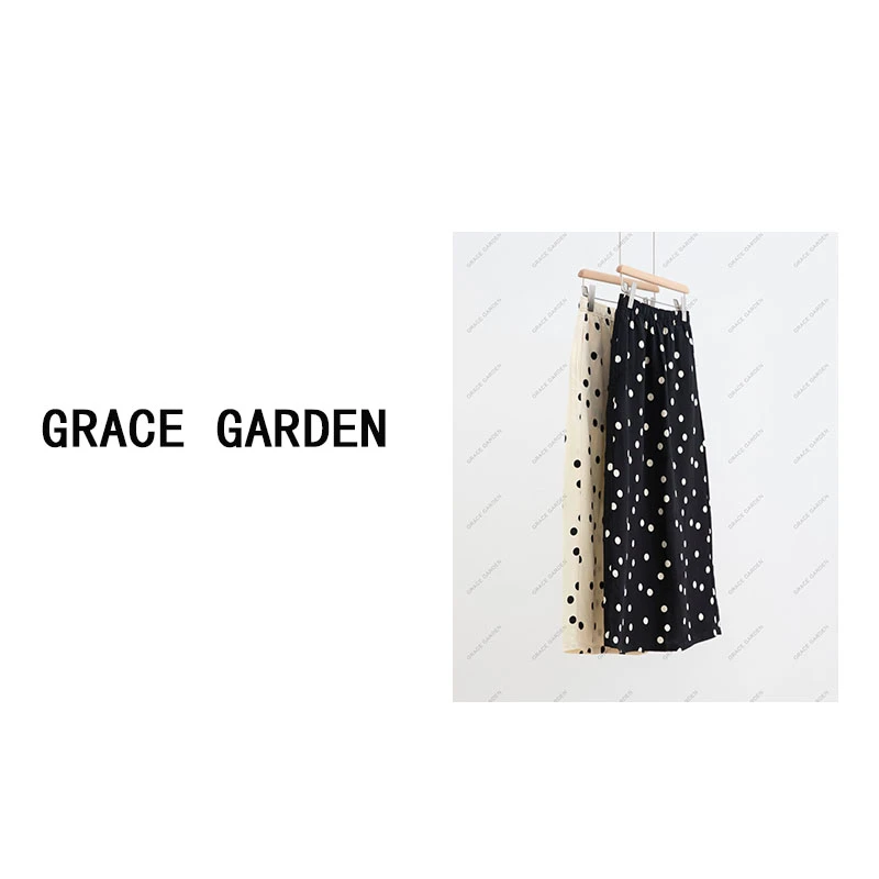 GRACE GARDEN【362号】波点裙！时尚波点松紧腰显高半身裙DR4E1840