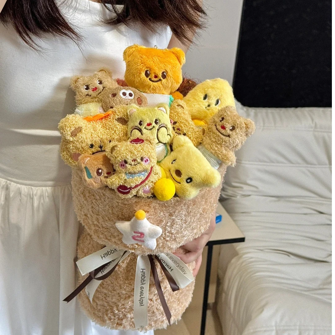 泰兰德黄油小熊玩偶花束成品生日礼物女生送女友闺蜜儿童节礼物