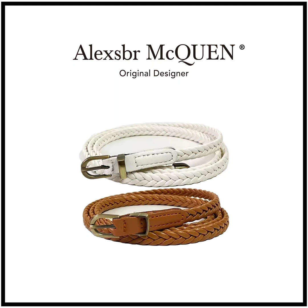 【细款编织腰带】配连衣裙外套腰封收腰女简约百搭装饰小皮带RQ-602