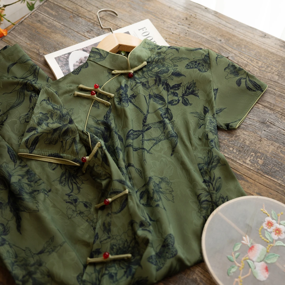 【编码下单】春夏日常旗袍新款改良连衣裙气质年轻款新中式复古