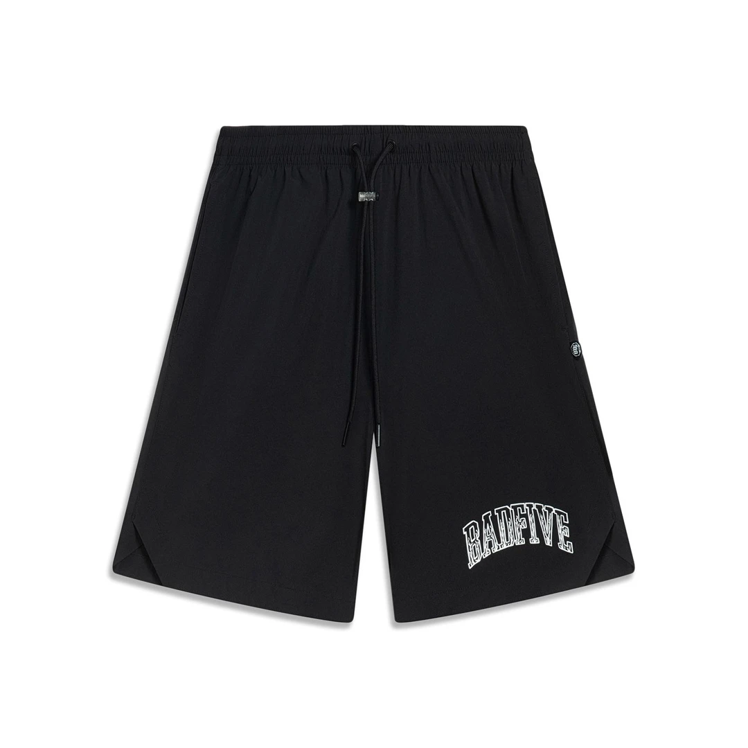 李宁运动生活系列男子休闲运动透气速干短裤AKST511