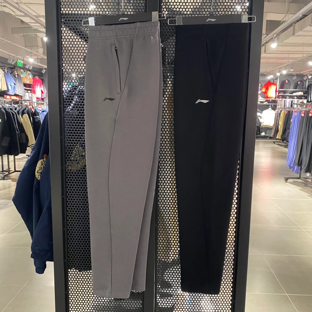 (直播）李宁运动卫裤男健身系列跑步健身训练束脚保暖长裤AKLU283