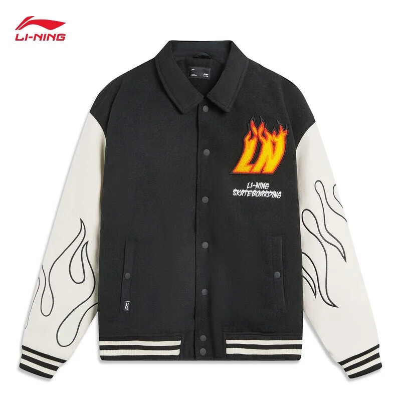 B品以直播展示为主-李宁休闲外套男子秋冬宽松刺运动外套AFDT697