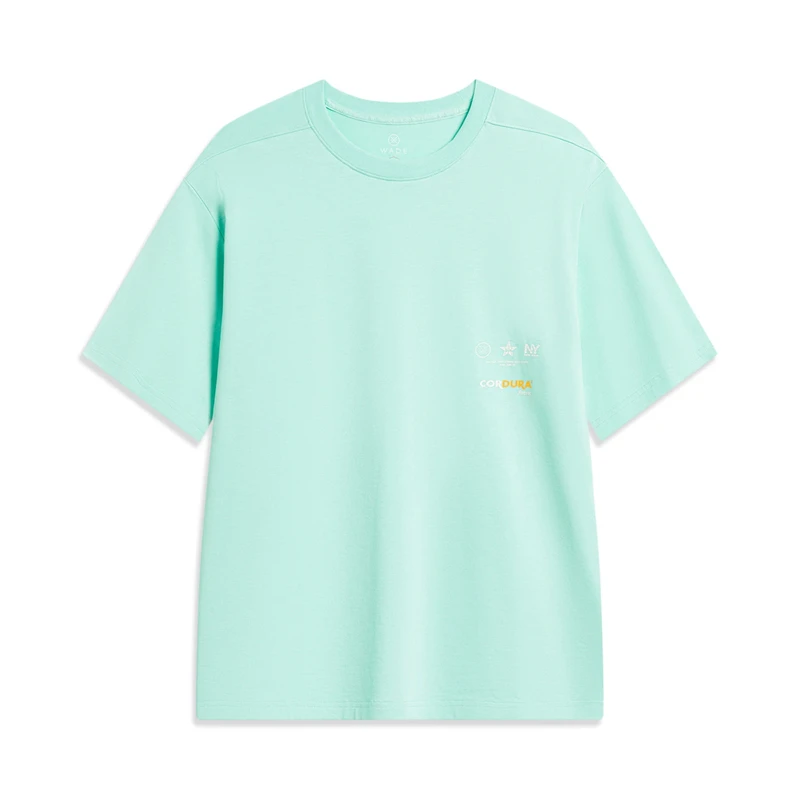 (直播）李宁秋季新款韦德系列男女同款抗菌宽松文化衫T恤AHST525