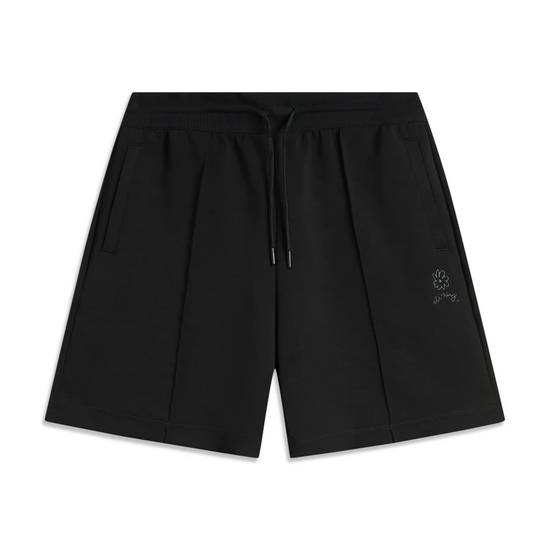 《直播》李宁新款女子运动潮流系列宽松休闲舒适短卫裤AKSU224