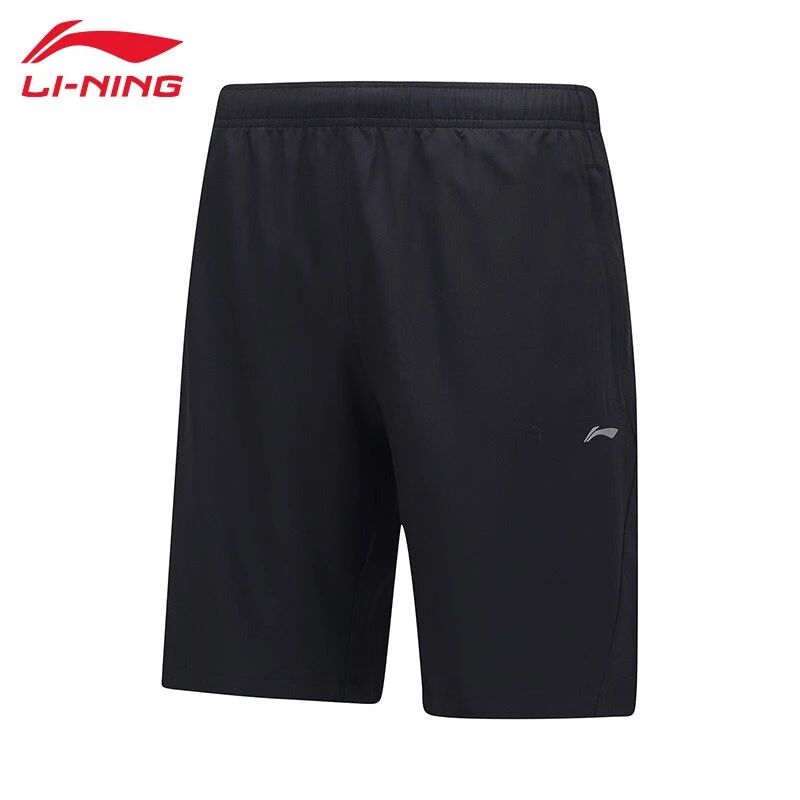 《直播》LINING李宁训练系列时尚透舒适休闲气运动短裤男款AKST409