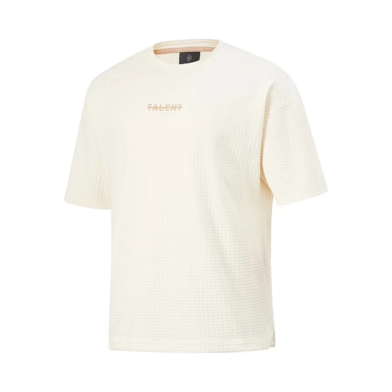 李宁2024夏季韦德系列男子白色休闲时尚圆领运动短袖T恤ATSU349