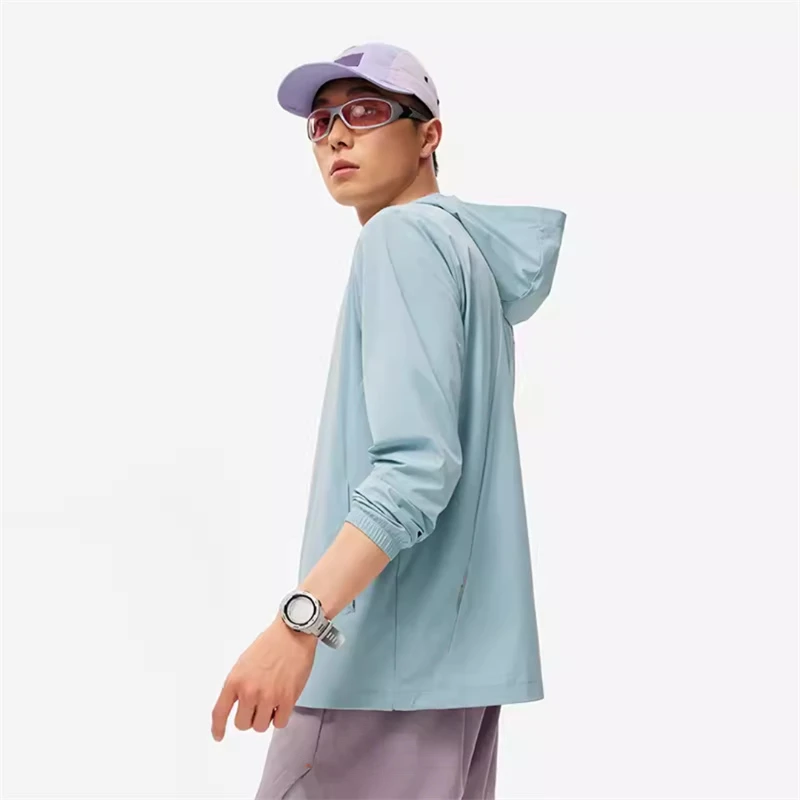 《B品以直播展示为主》李宁跑步系列男子宽松连帽运动风衣 AFDU163