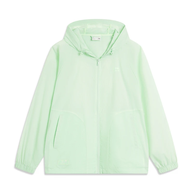 《直播》李宁风衣女款春季运动生活舒适透气宽松运动风衣AFDU668