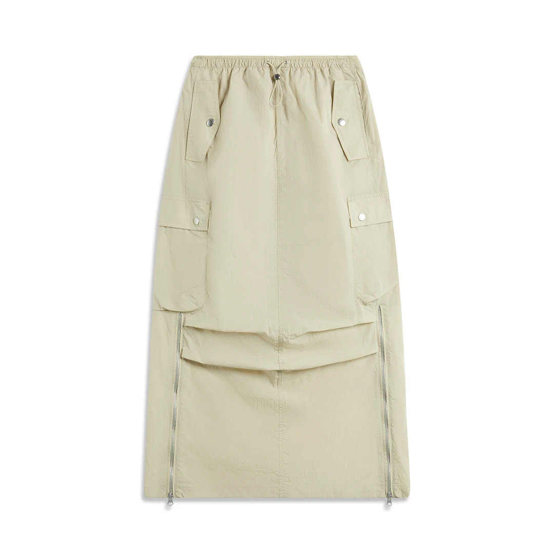 (B品以直播展示为主)李宁运动潮流系列女子透气轻盈长裙ASKU158