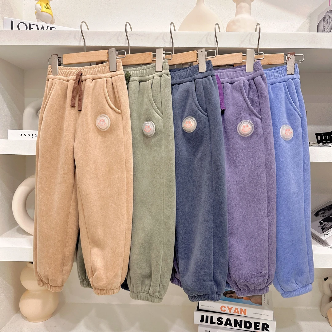 【ZMMY严选童装】冬季新款儿童加厚羊羔绒闪灯运动裤84112906