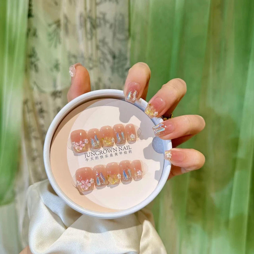 【曼波小花 短T】纯手工定制拆卸穿戴甲240719-07