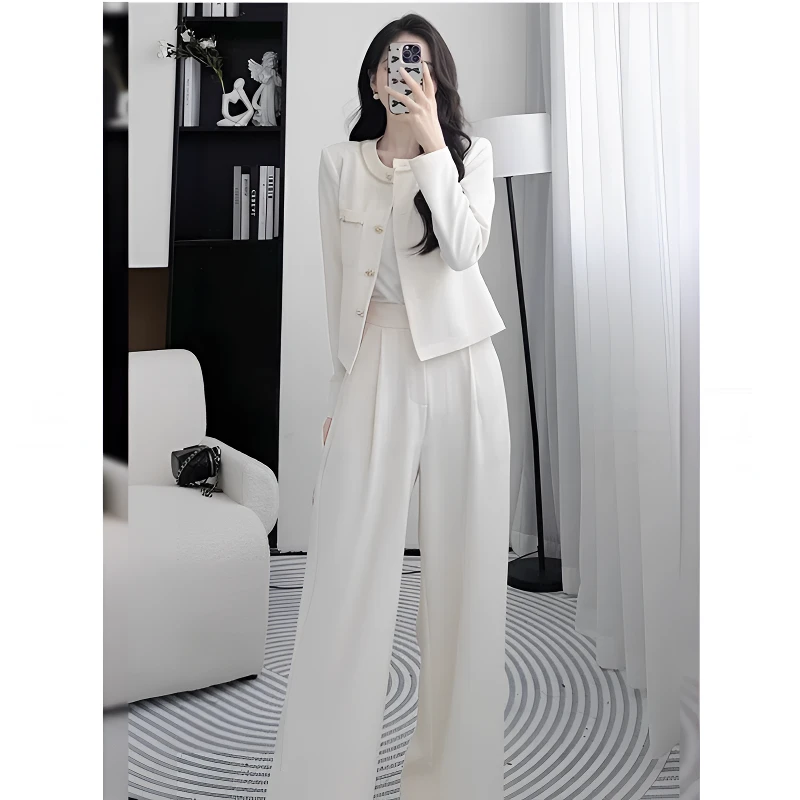 小香风高级感秋季流行清冷感西装套装夏季套装女2025新款爆款洋气