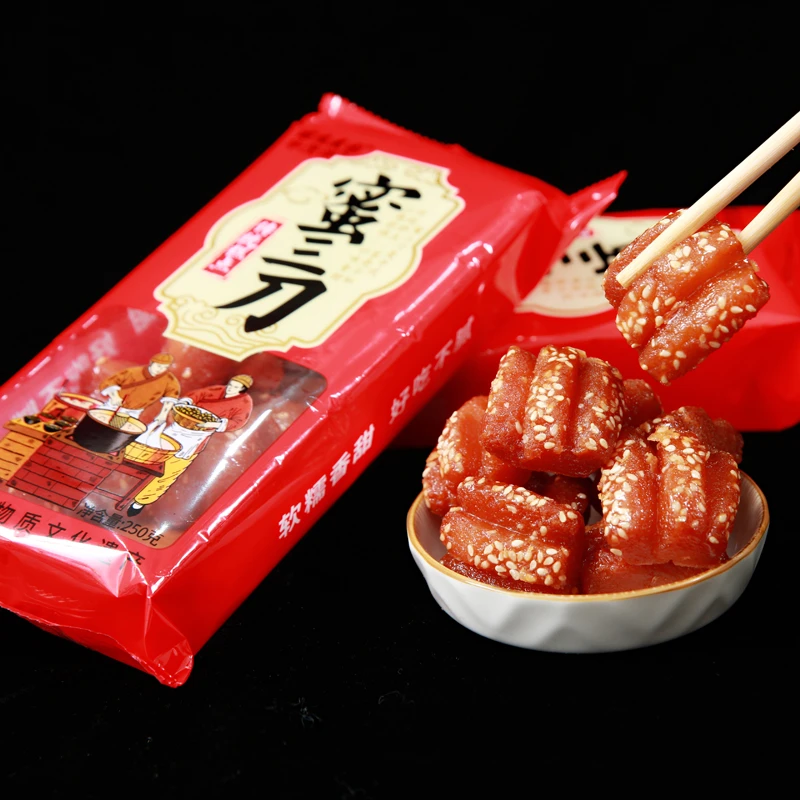 蜜三刀老式山东特产新泰非遗软糯密食传统糕点三刀点心零食