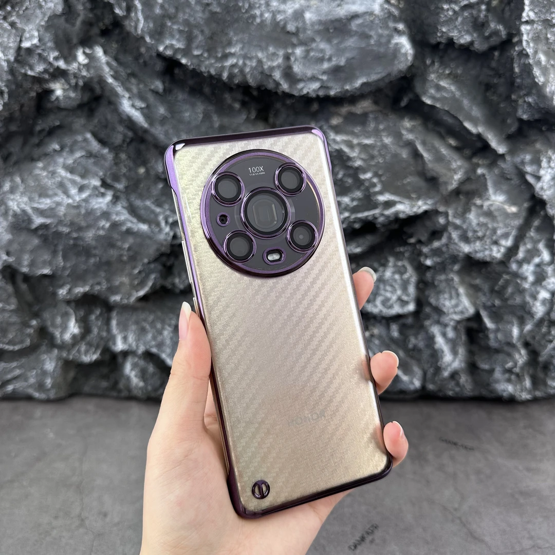 适用荣耀Magic 4新款超薄鹰眼透明无边框壳自带镜头膜防尘网推荐