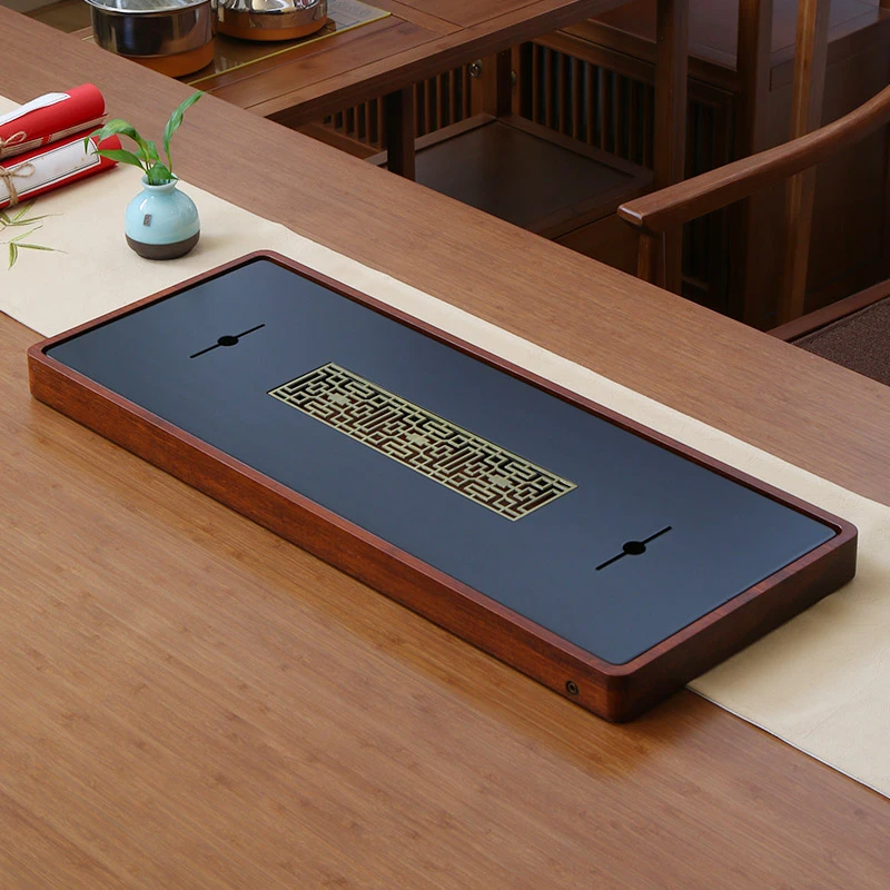 品匠茶居 贤系列重竹家用方形轻奢茶盘